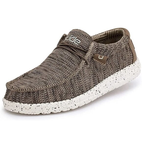 Brand New Original Hey Dude Men's Wally Sox Loafer Size 11 Brown FREE SHIPPING - Picture 1 of 4